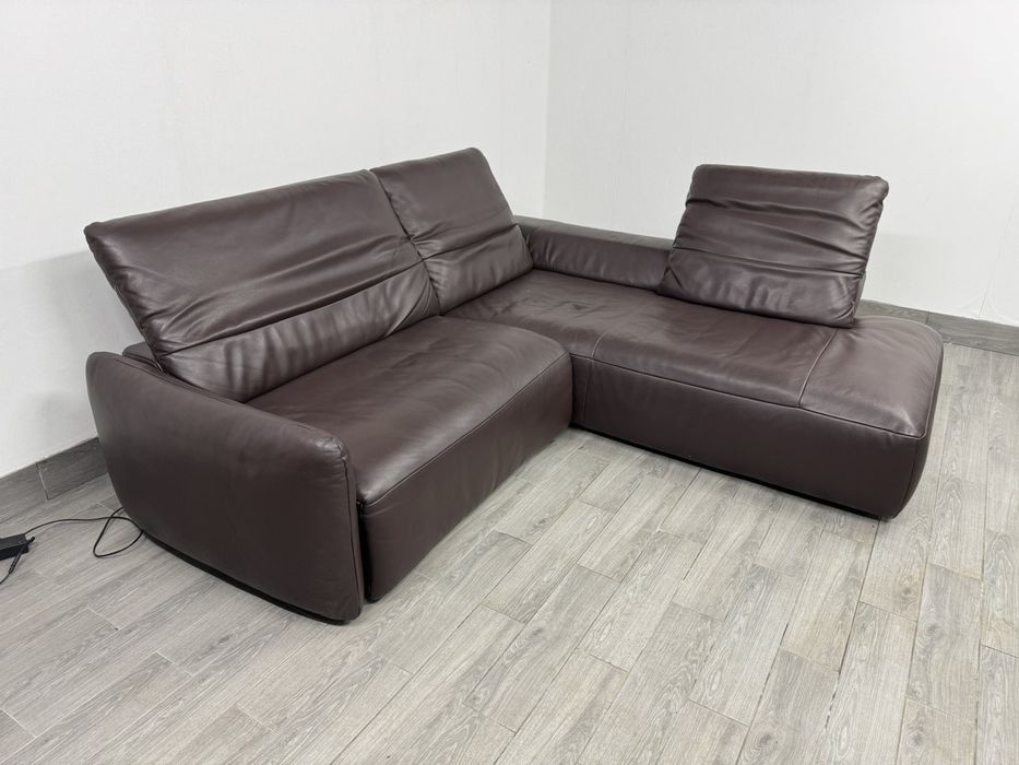 Шкіряний  кутовий  диван электро реклайнер .  Німеччина. Бренд Koinor