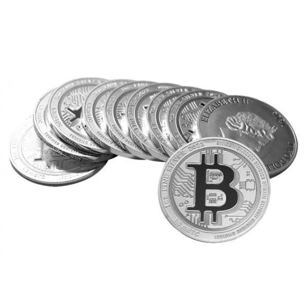 Біткоїн Срібна монета 1 унція срібло 9999