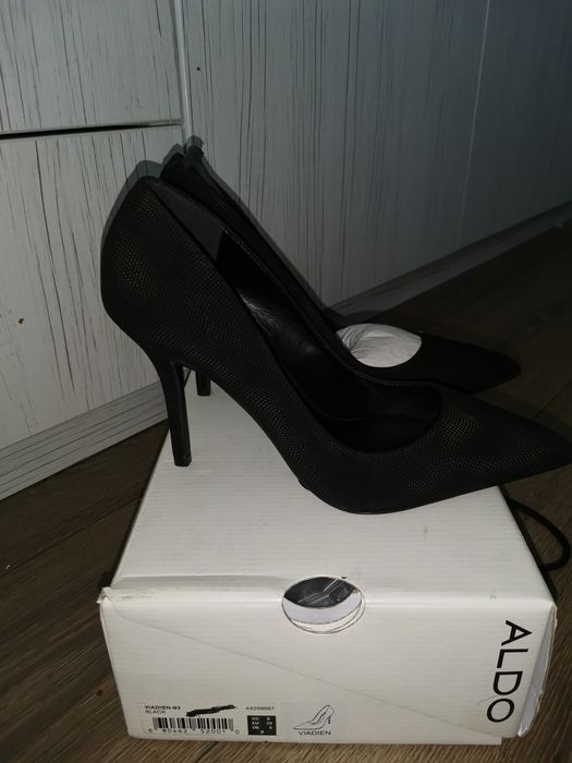 Туфлі на підборах Aldo, жіночі лодочки натуральний нубук,  Aldo viadie