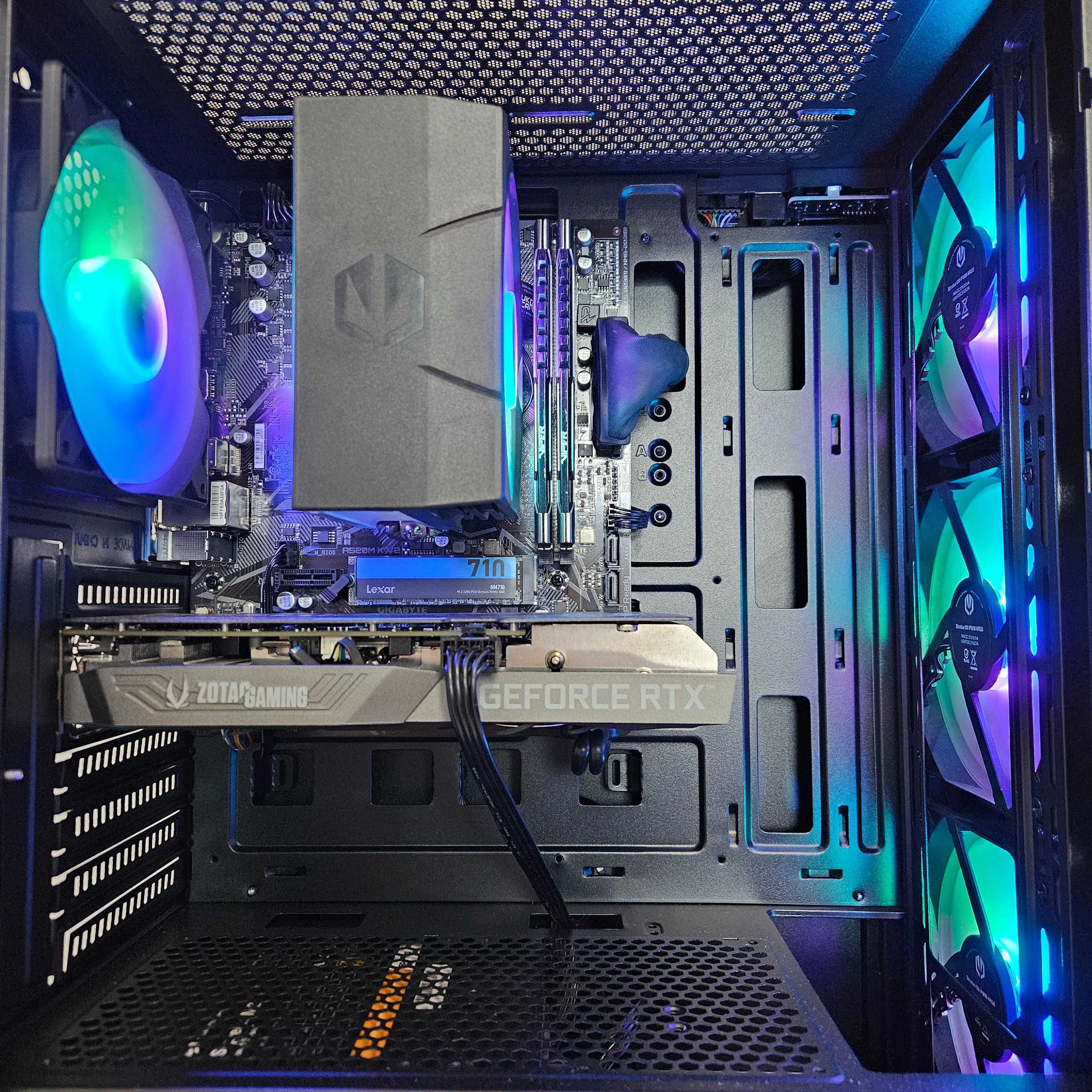 Komputer Do Gier Gamingowy RTX 3060 RYZEN 5600 32GB DDR4 1TB NVME