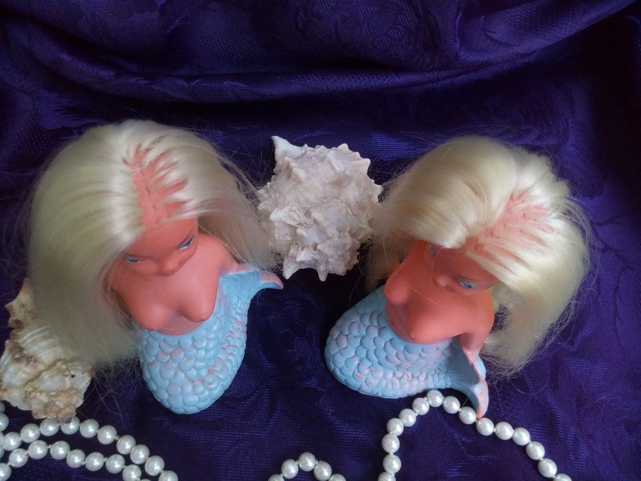 Кукла ГДР Русалочка 1960-е винтаж 13 см резина эмаль русалка Германия