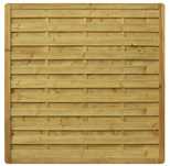 Masywny Stylowy Płot drewniany Panel Ogrodzeniowy 180x180 rama 4,4x7cm