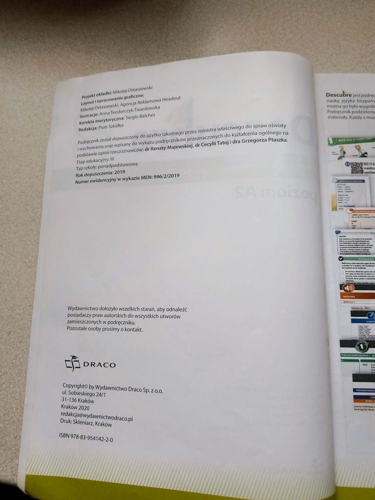 Descubre 2 język hiszpański podręcznik i zeszyt ćwiczeń klasa 2