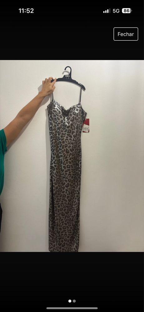 Vestido NOVO animal print