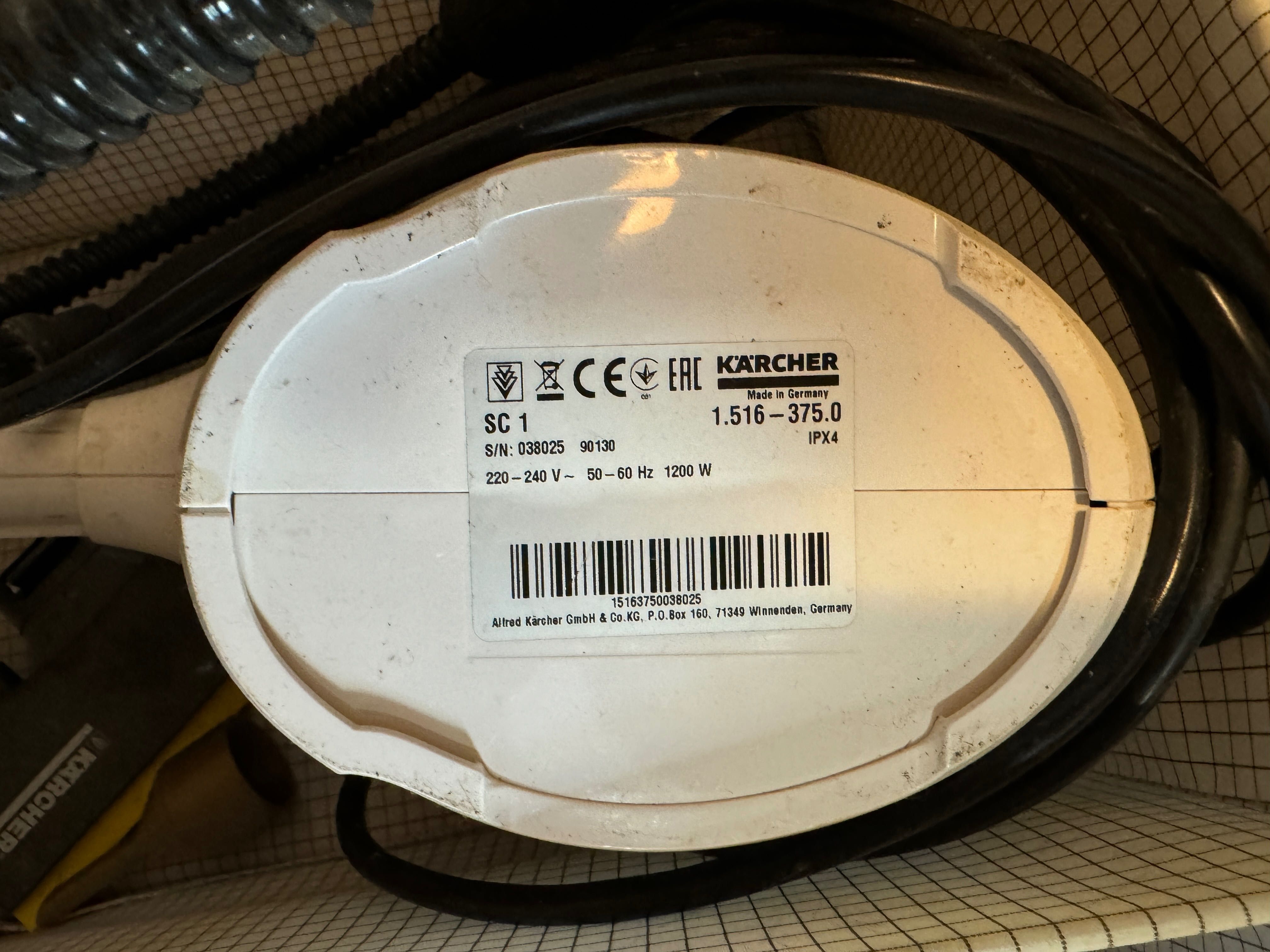 Myjka parowa Parownica KARCHER SC 1 EU 1.516-400.0
