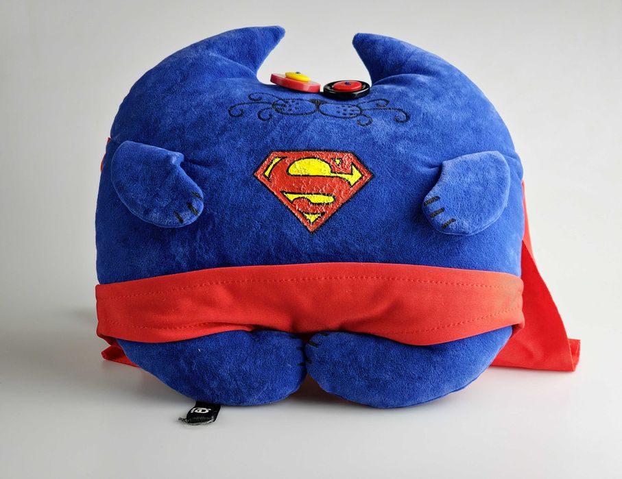 Авторська іграшка-подушка "SuperCat" 24х24 см