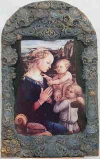 Obraz - 15. Matka Boska z Dzieciątkiem i aniołami Filippo Lippi