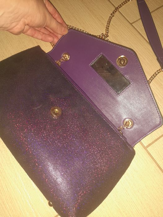 Яскрава сумка фіалкового кольору вечірня або на кожен день Dune London