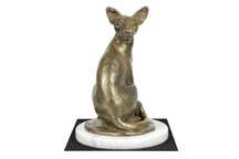 Kot egipski Mau statuetka na jasnym kamieniu Art-Dog