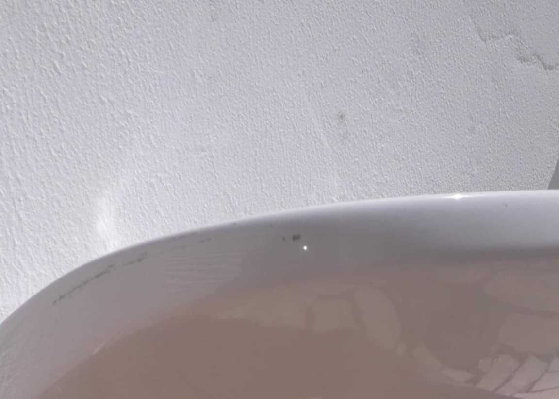 Lavatório Madalena com sifão. De pé. Casa de banho.