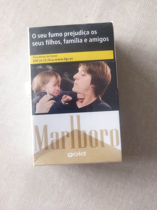 Embalagem Marlboro gold cigarros nova selada