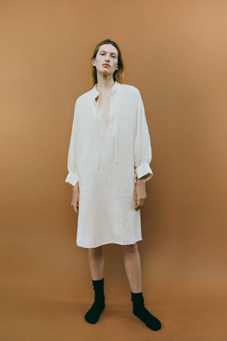 Нова муслінова сукня-сорочка Zara M