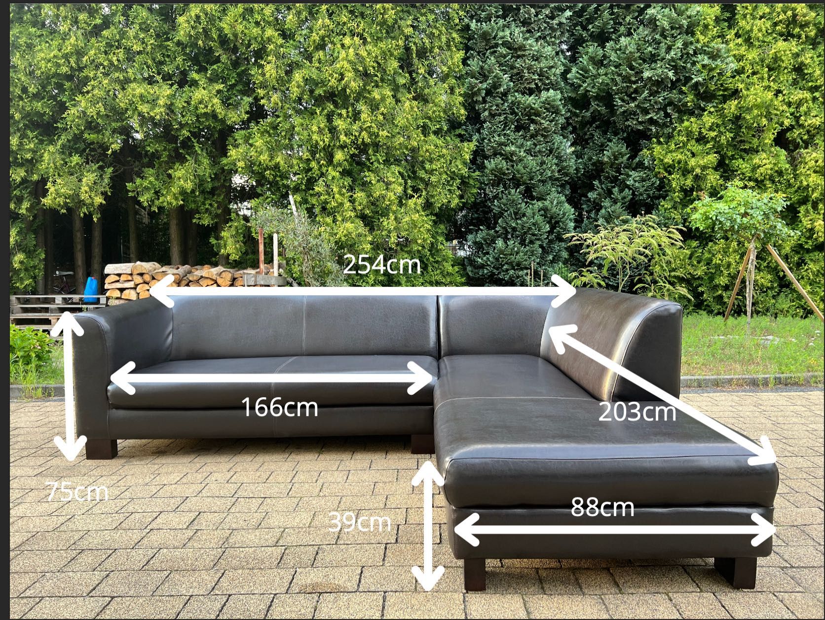 Sofa narożna, kanapa rogowa, sofa rogowa eko skóra