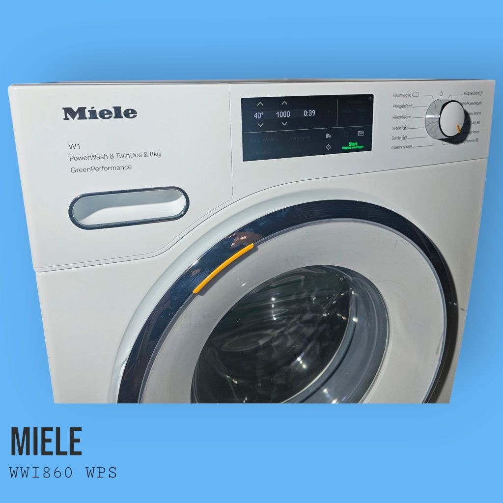 Pralka Miele WWI860 WPS 9 kg TwinDos, WiFi, polskie menu