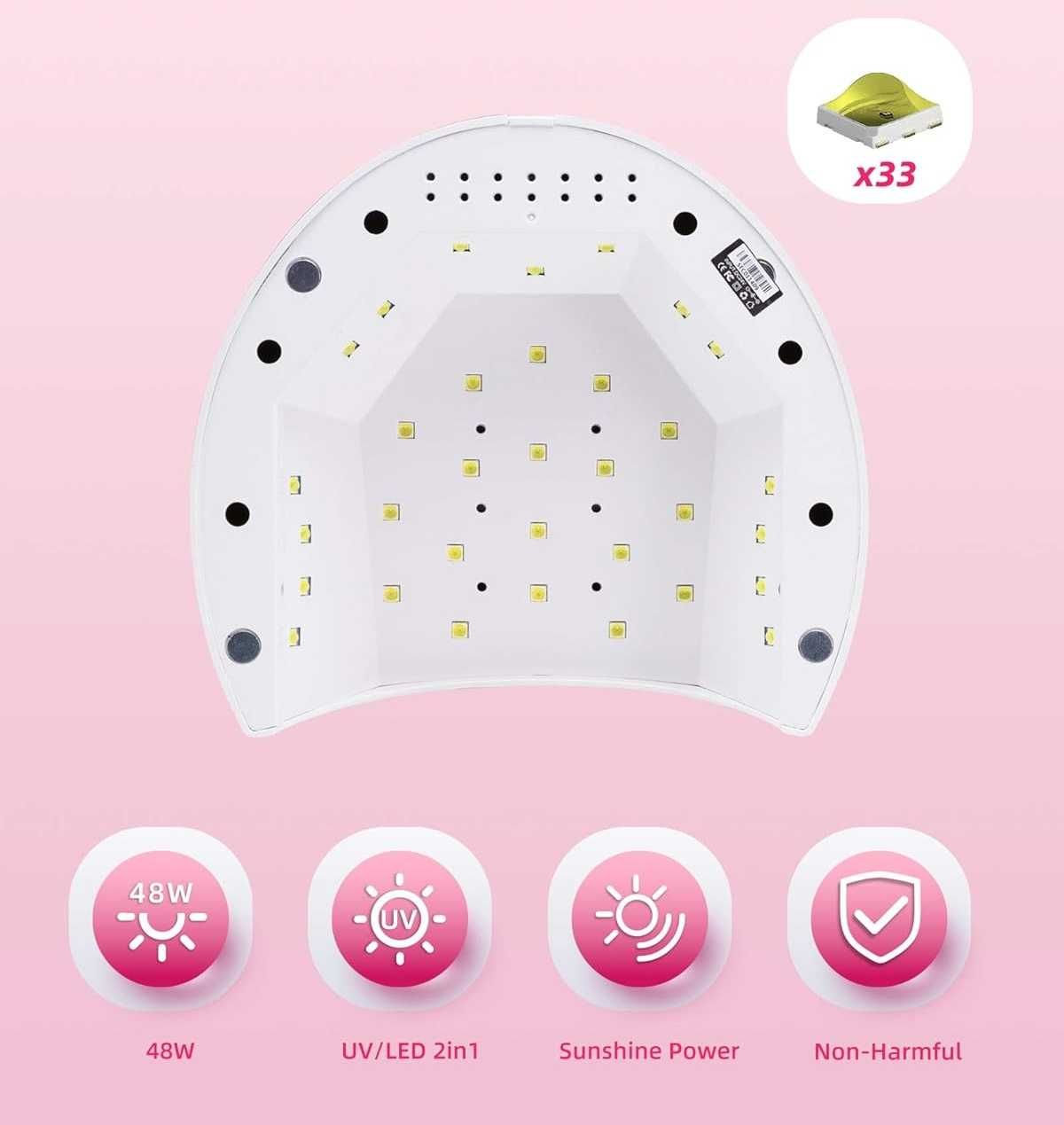Catalisador de Unhas de Gel LED/UV SUNUV 48W