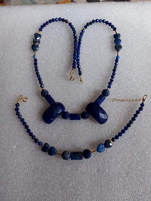 Komplet biżuterii z naturalnych kamieni