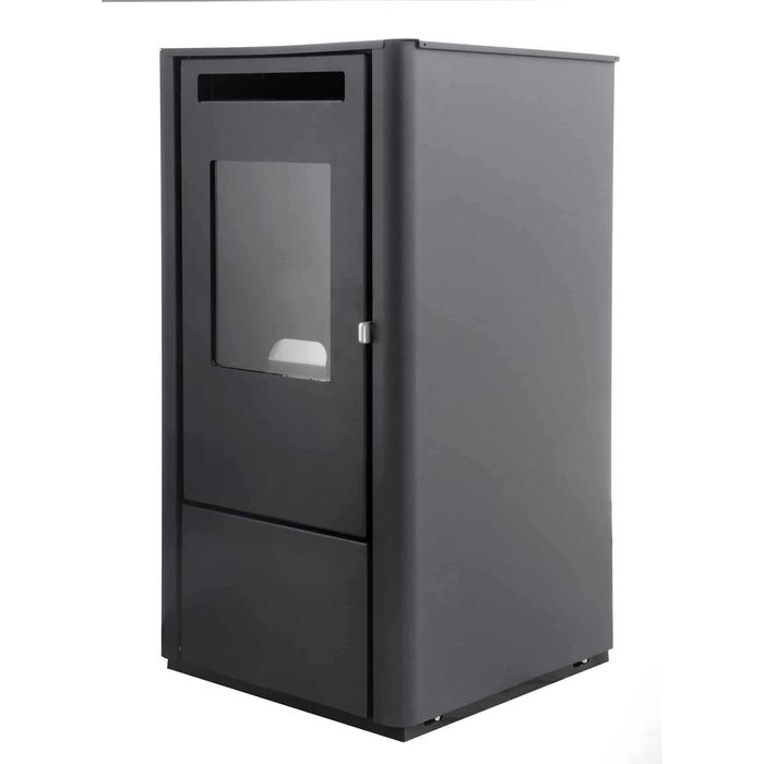Piec stalowy na pellet Milano 9 kW czarny wysyłka