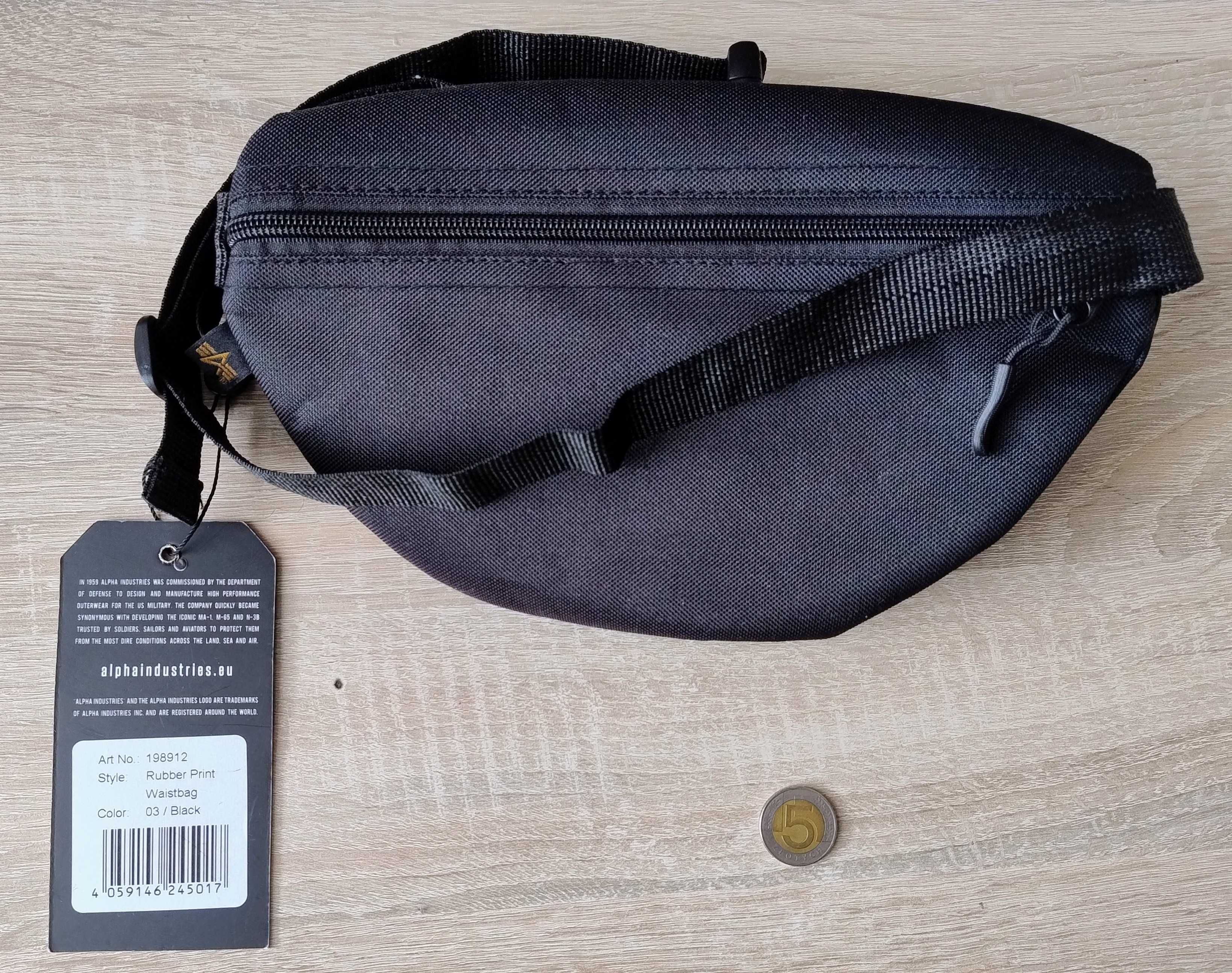 Saszetka Nerka Alpha Industries Rubber Print Waistbag 198912