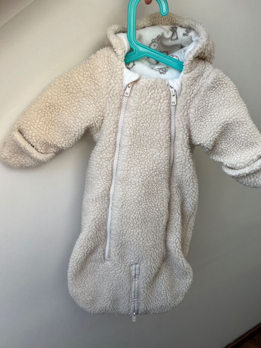 Kombinezon zimowy niemowlęcy H&M rozm. 50/56 (0–2 mce) do gondoli