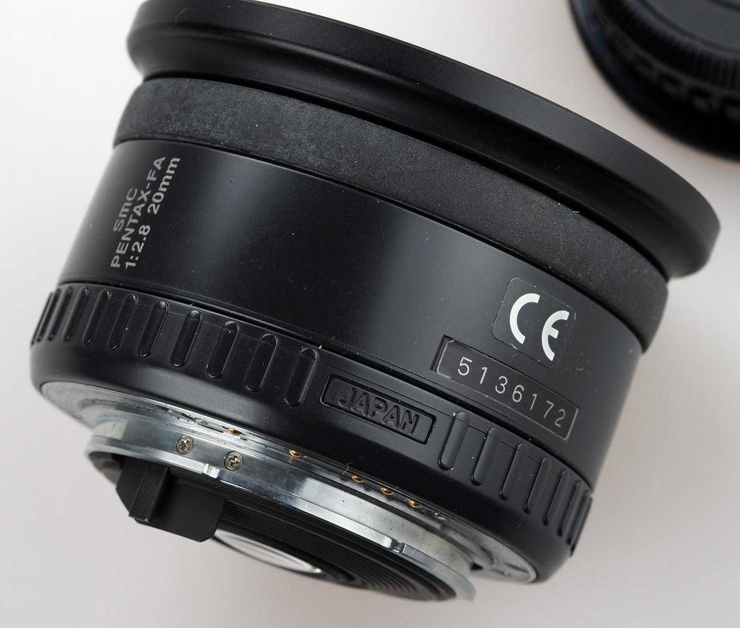 SMC Pentax FA 20/2,8 - повнокадровий ширококутник у відмінному стані