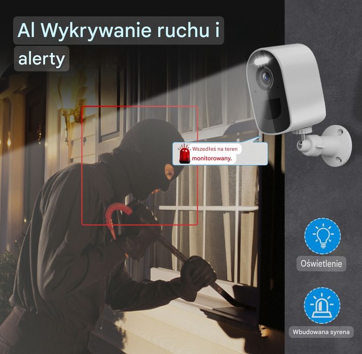 Kamera Solarna WIFI 4MP IP65