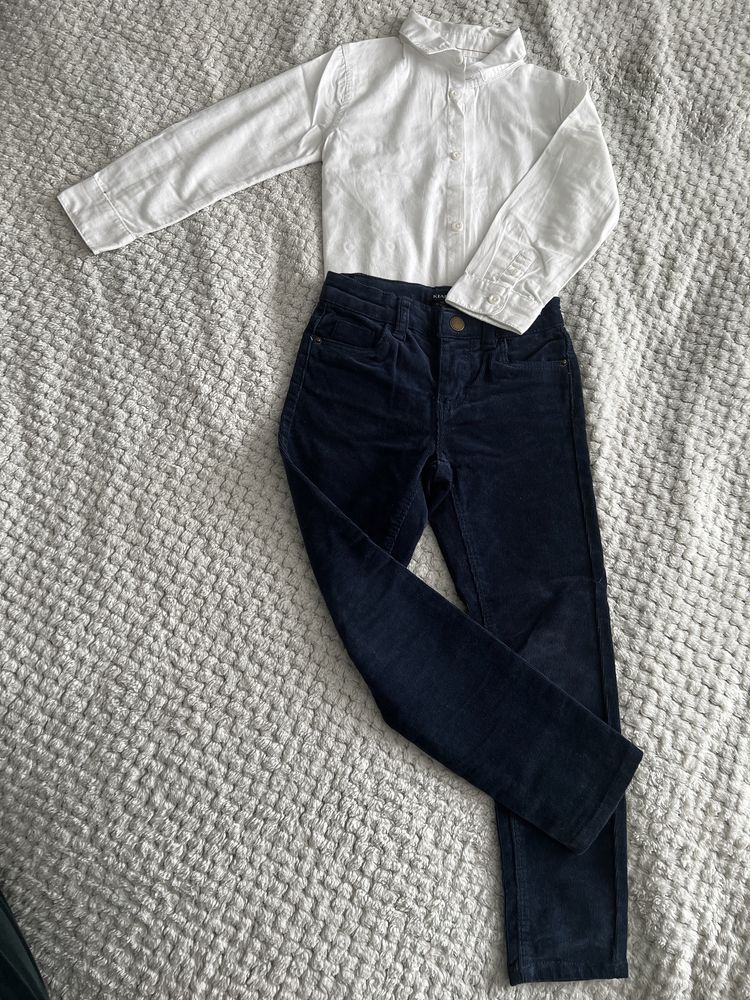 Костюм 104 см брюки шорты рубашка Kiabi