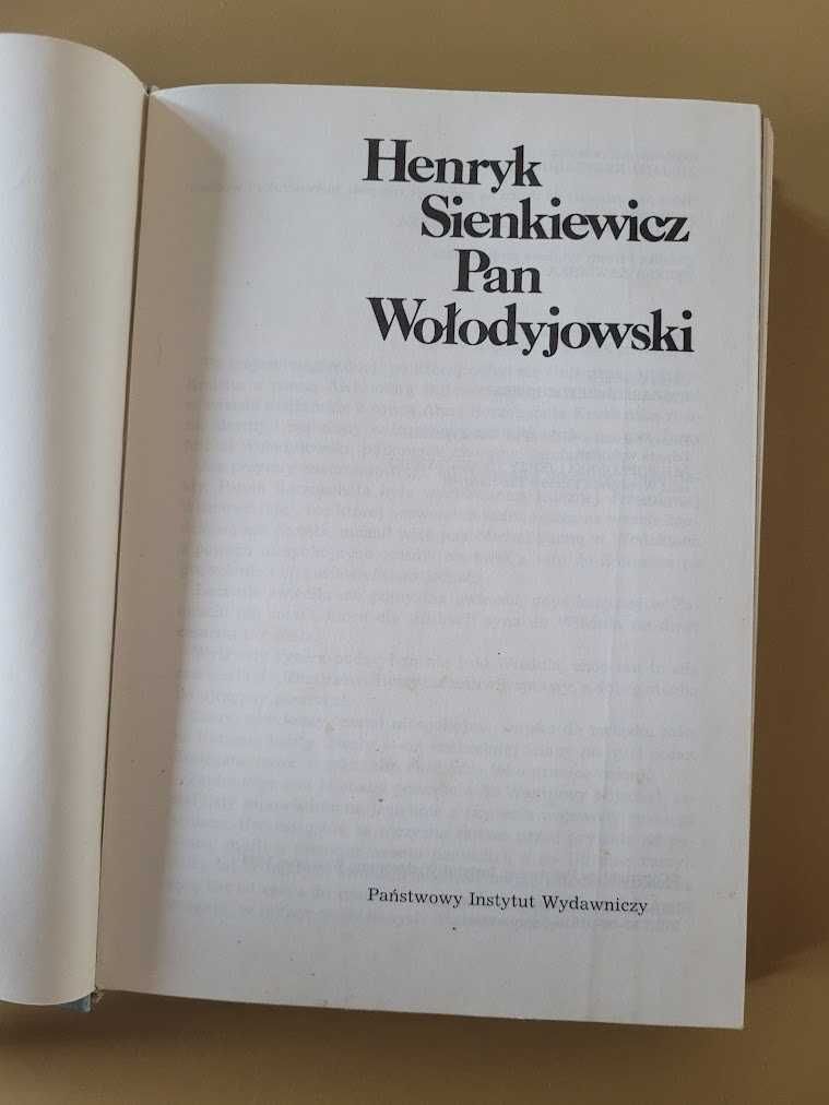 Pan Wołodyjowski Henryk Sienkiewicz