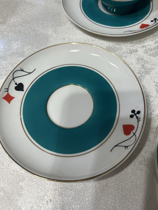 Serwis porcelanowy  do kawy-brydża z Ćmielowa