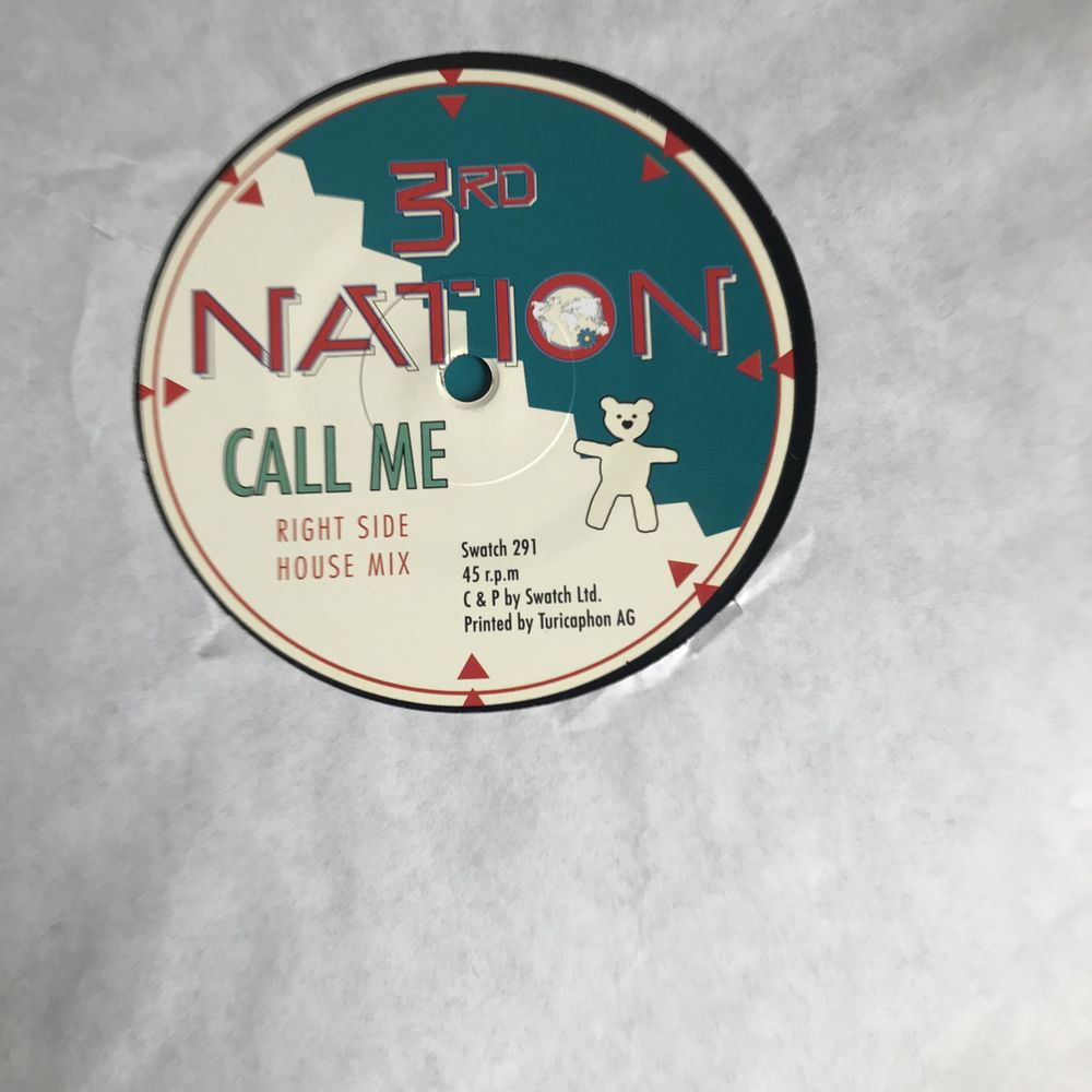 Winyl: 3 RD Nation - Call Me / House & Jack Swing Mix/ Maxi  eurohouse