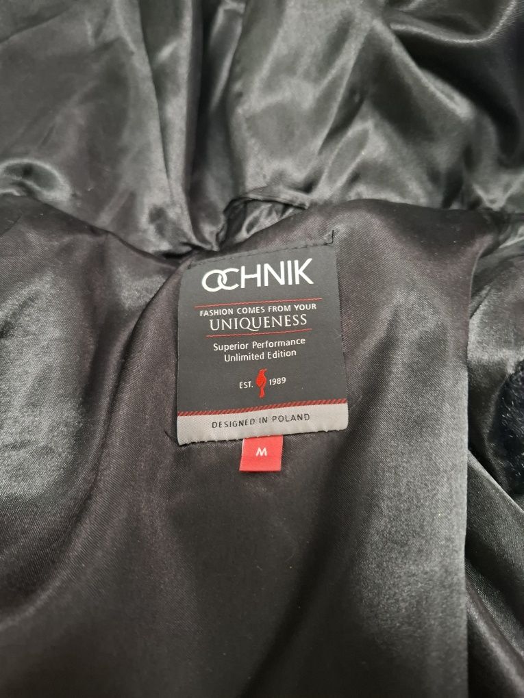 Długa kamizelka M Ochnik premium futerko bezrękawnik