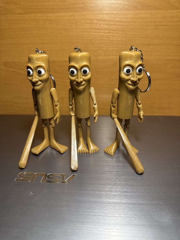 Игрушка брелок Тунг Тунг Тунг Сахур — Арткулируемая фигурка