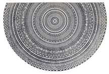 Dywanik półokrągły dekoracyjny mandala LDY-67 ciemnnoszary 90 x 60 cm