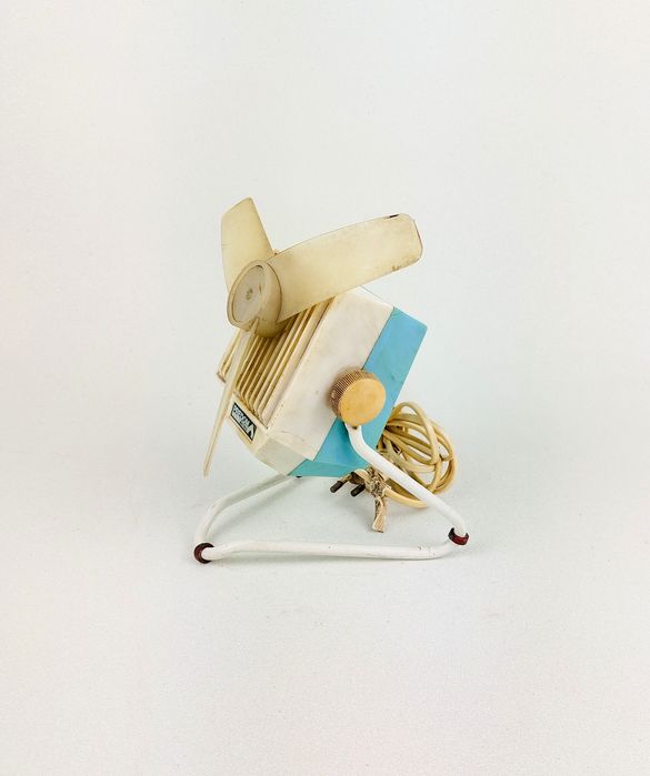 Wentylator wiatrak Predom Metrix biało niebieski klasyk