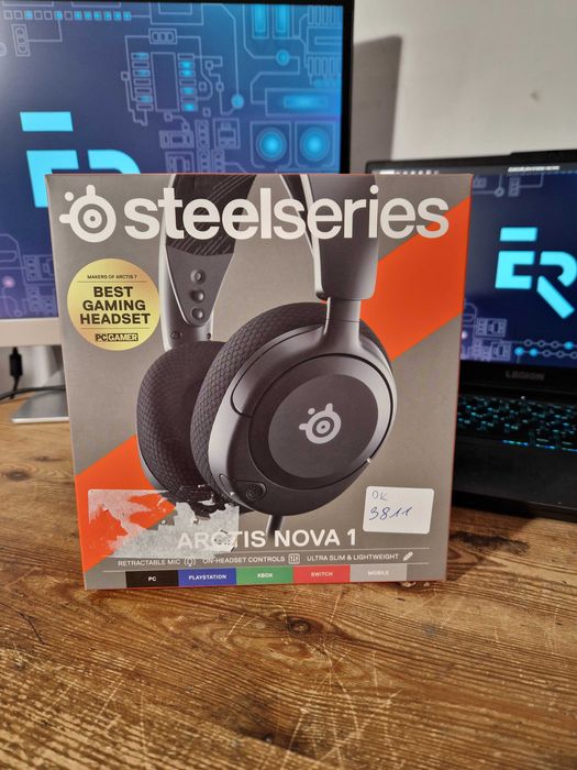 Słuchawki wokółuszne SteelSeries Arctis Nova 1 (3811)