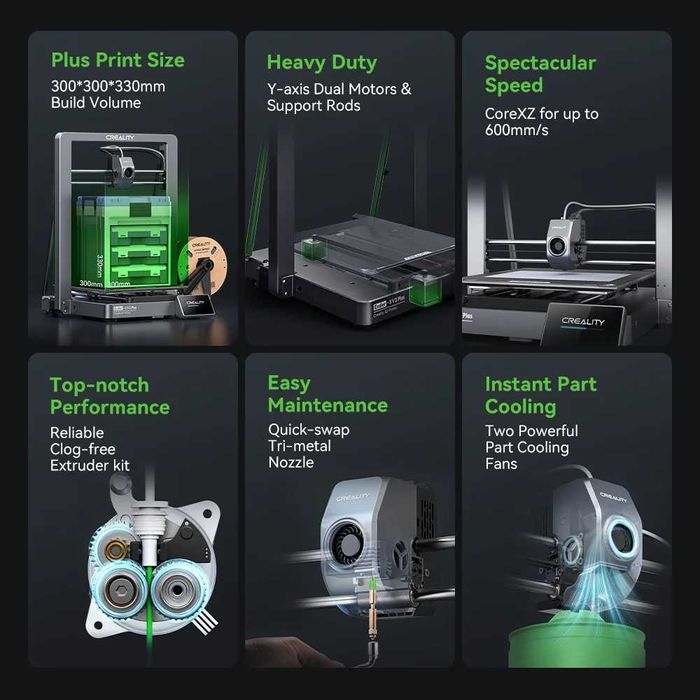 3D-принтер Creality Ender-3 V3 Plus CoreXZ