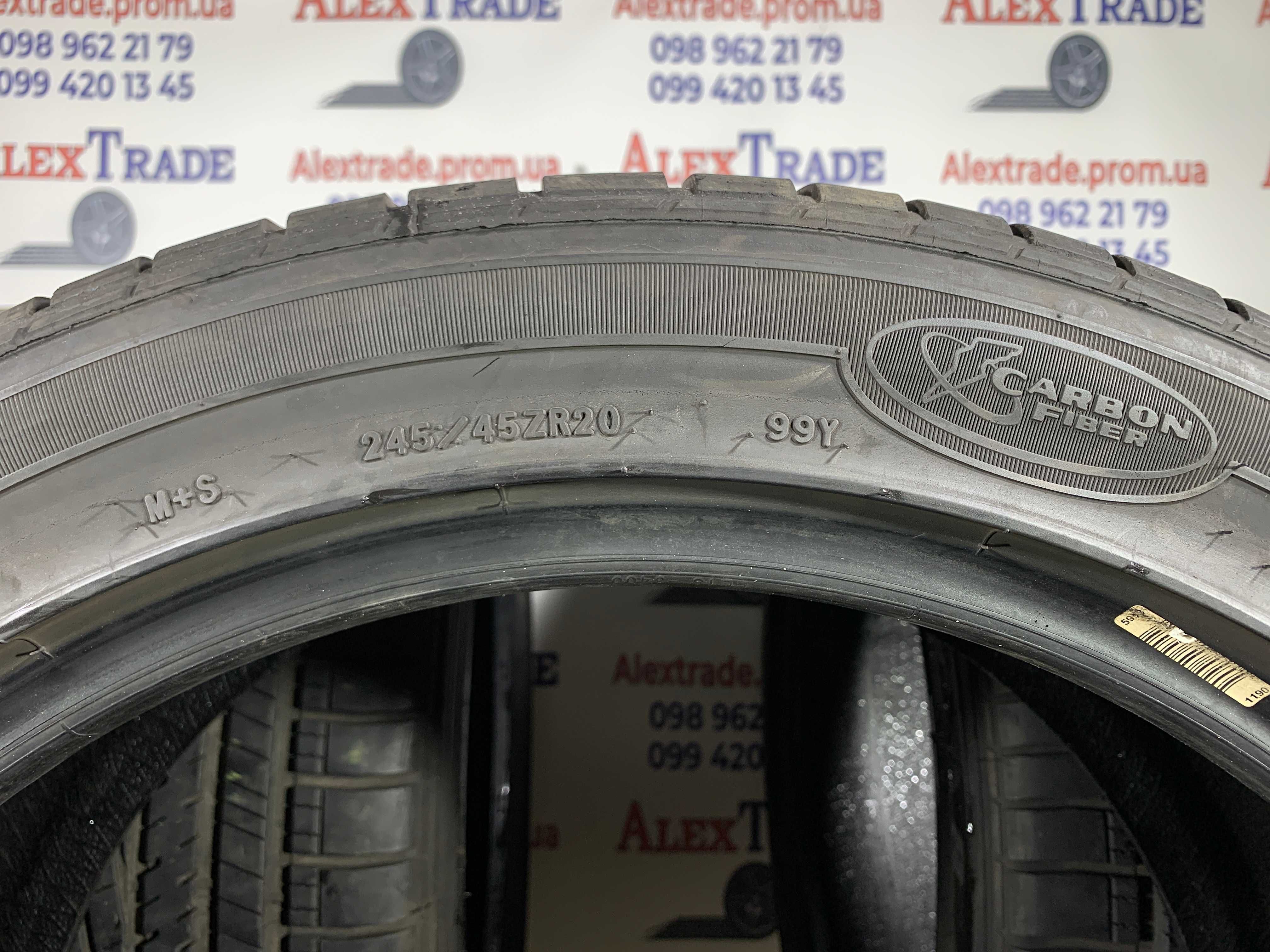4 шт 245/45 R20 Goodyear Eagle RS-A2 літо шини 2022 рік, 7 мм
