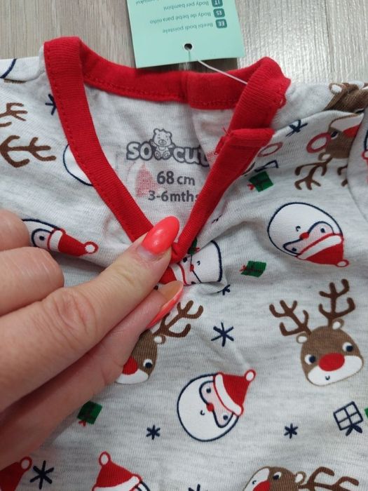 Komplet na święta 68 spodnie body