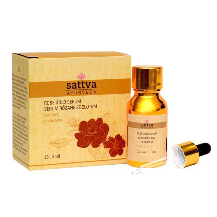 Sattva Rose Gold Serum Różane Serum Ze Złotem Do Twarzy 15Ml (P1)