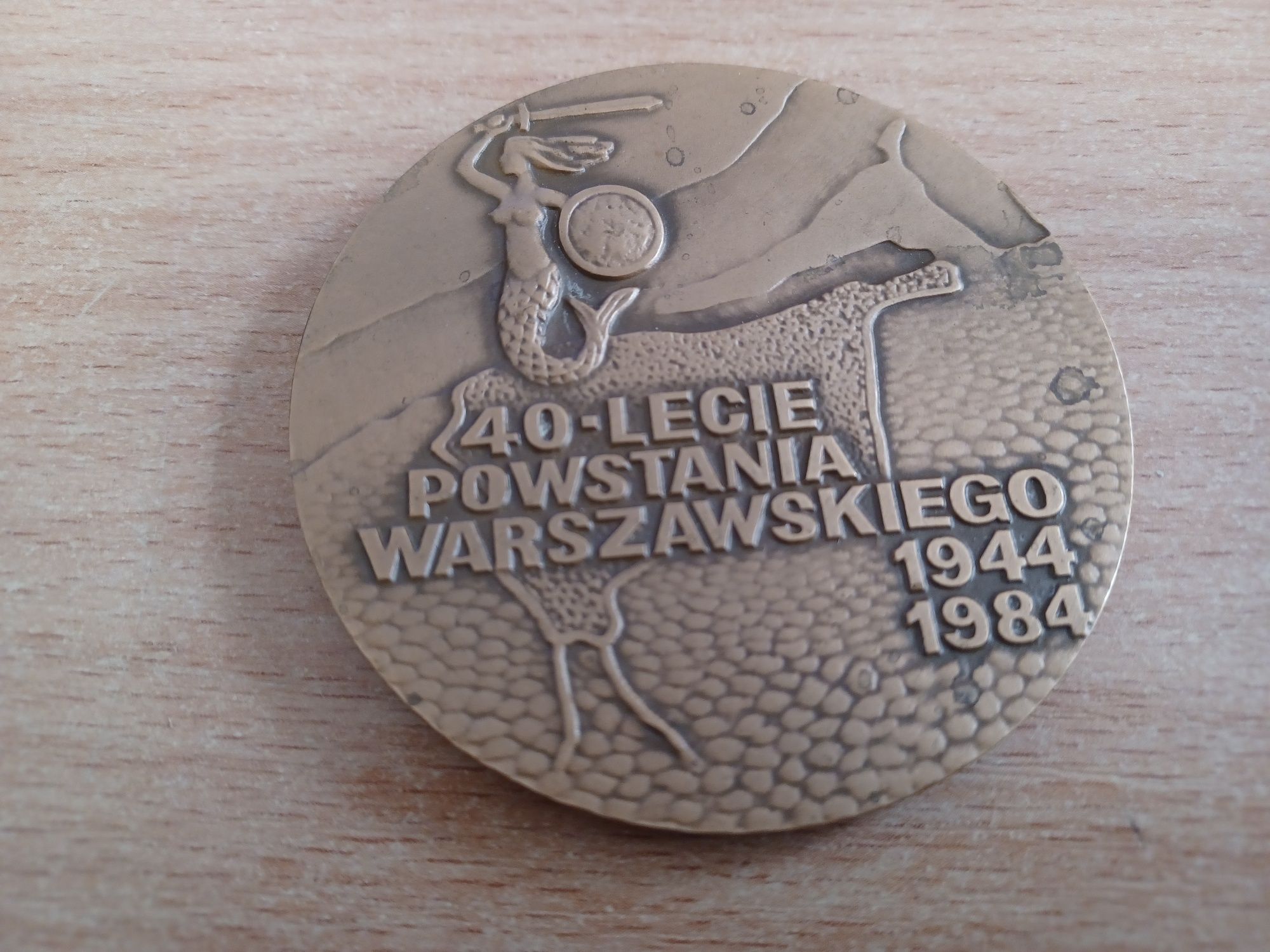 Medal 40 lecie Powstania Warszawskiego V Zgrupowanie Kryśka