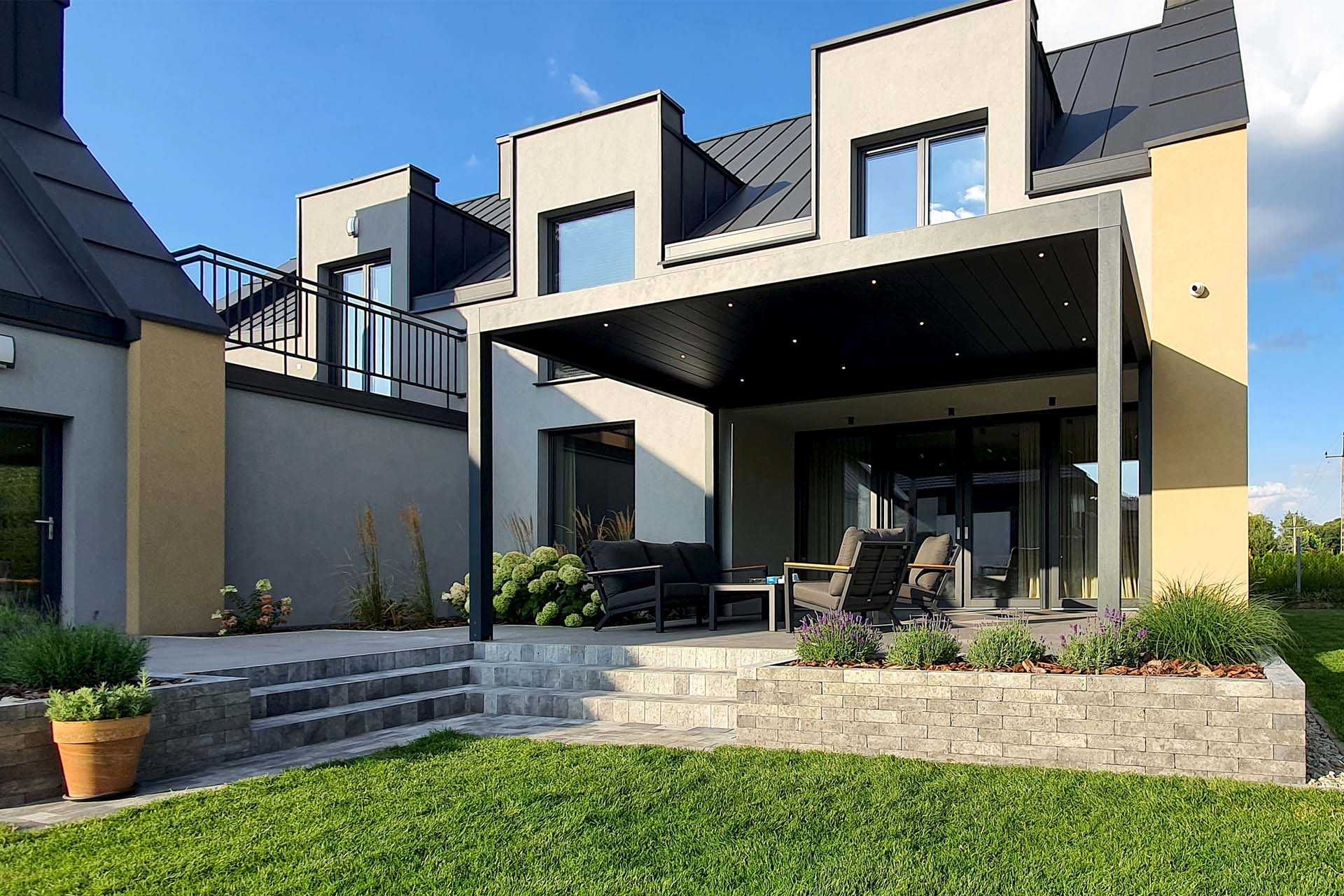 Pergola Ogród zimowy Zadaszenie tarasu Lamele Nowoczesny Design