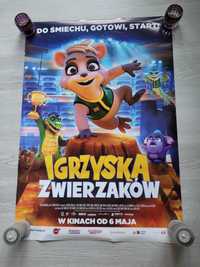 Plakat kinowy z filmu bajki Igrzyska zwierzaków bajka