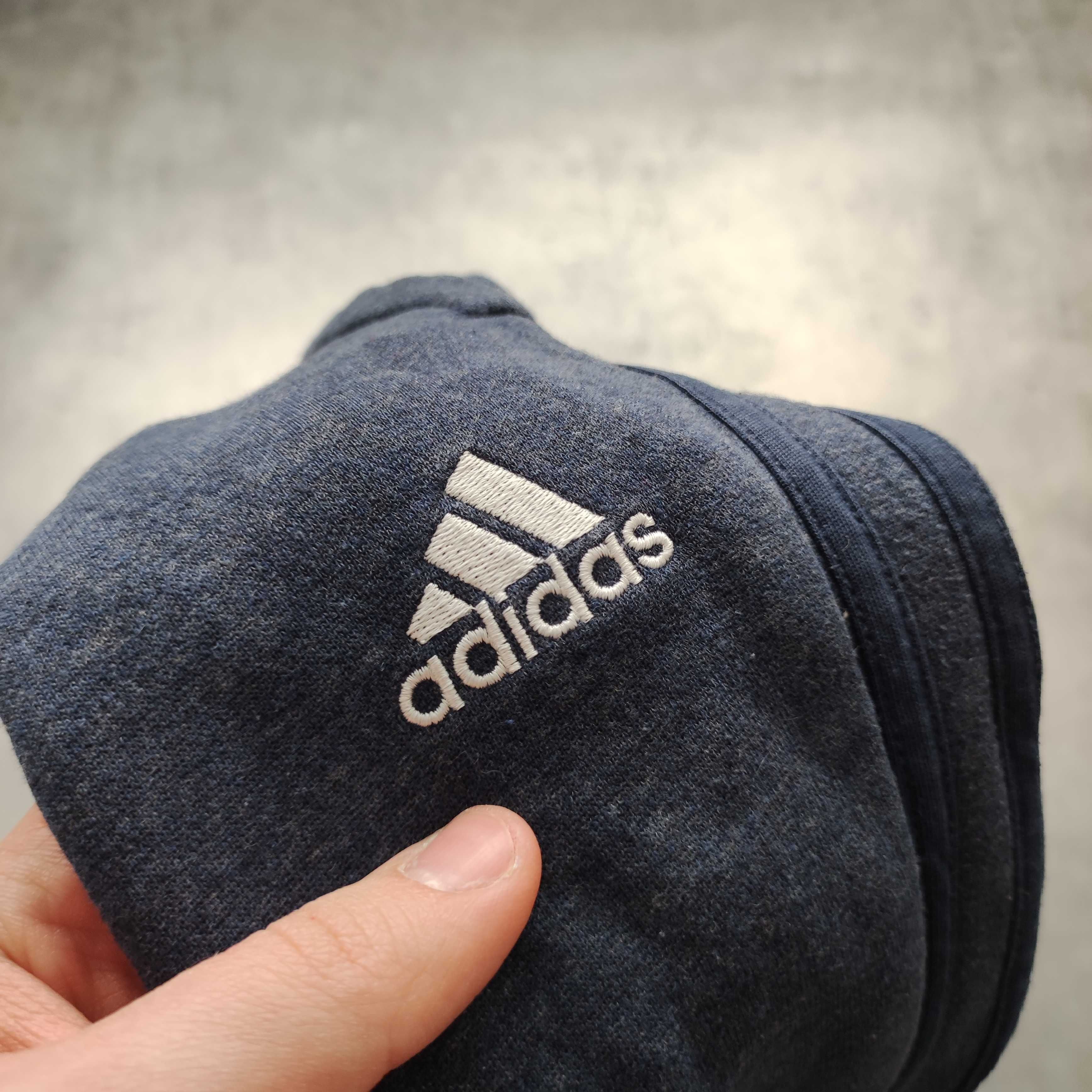 MĘSKIE Dresy Spodnie Sportowe Dresowe Bawełna Joggery Adidas Granat