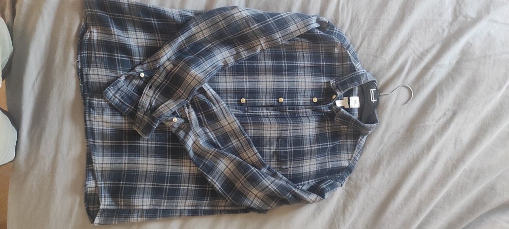 Camisa de flanela de quadrados