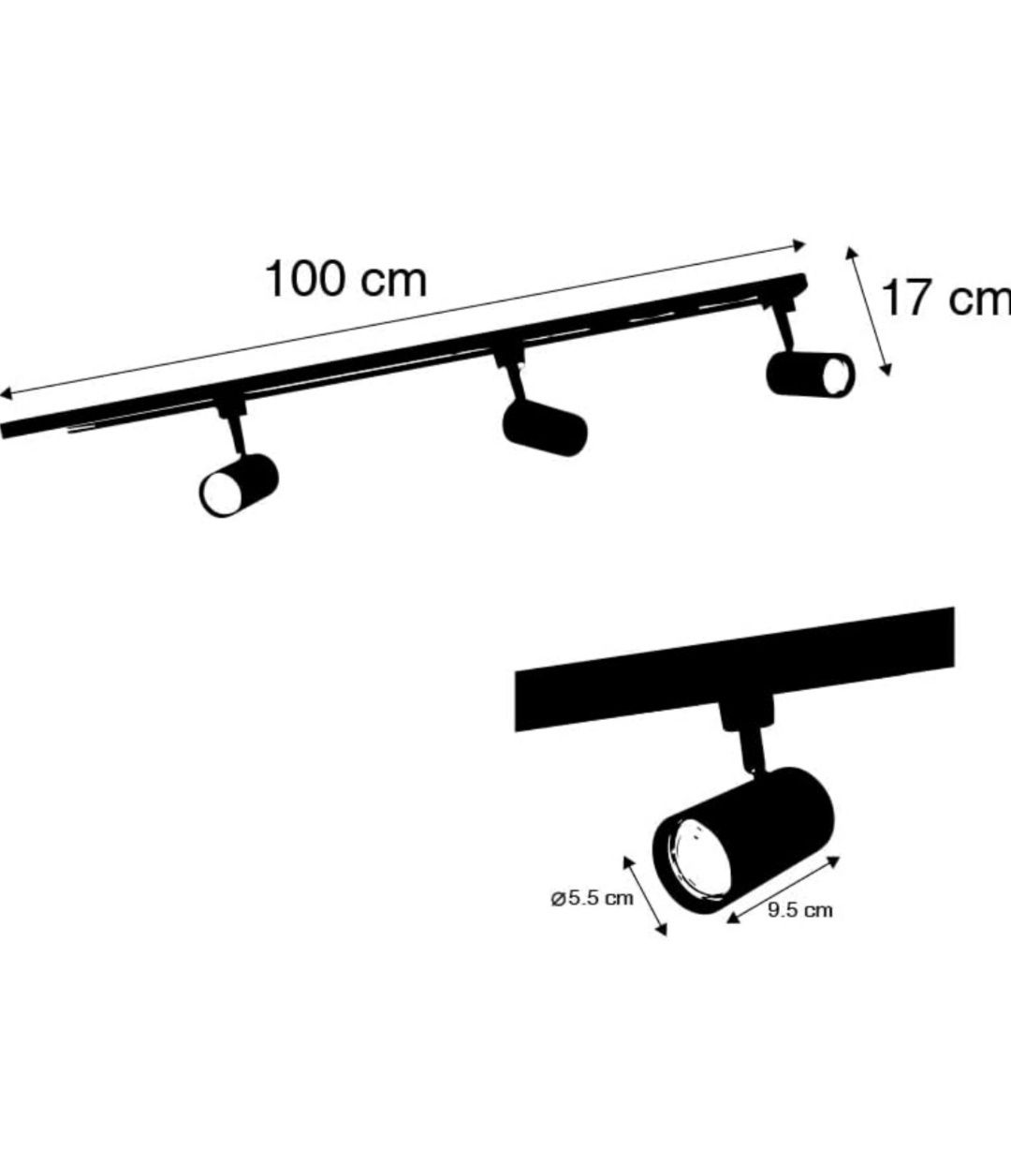 Qazqa - Nowoczesny system szynowy 1-fazowy 3 spoty czarny