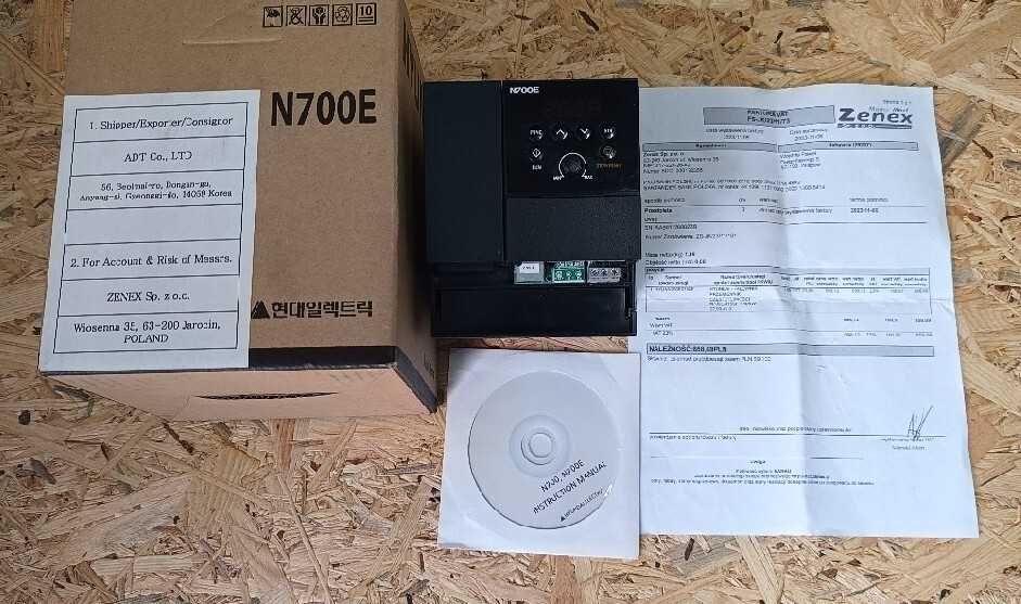 Falownik wektorowy HYUNDAI N700E 1,5kW 1 F