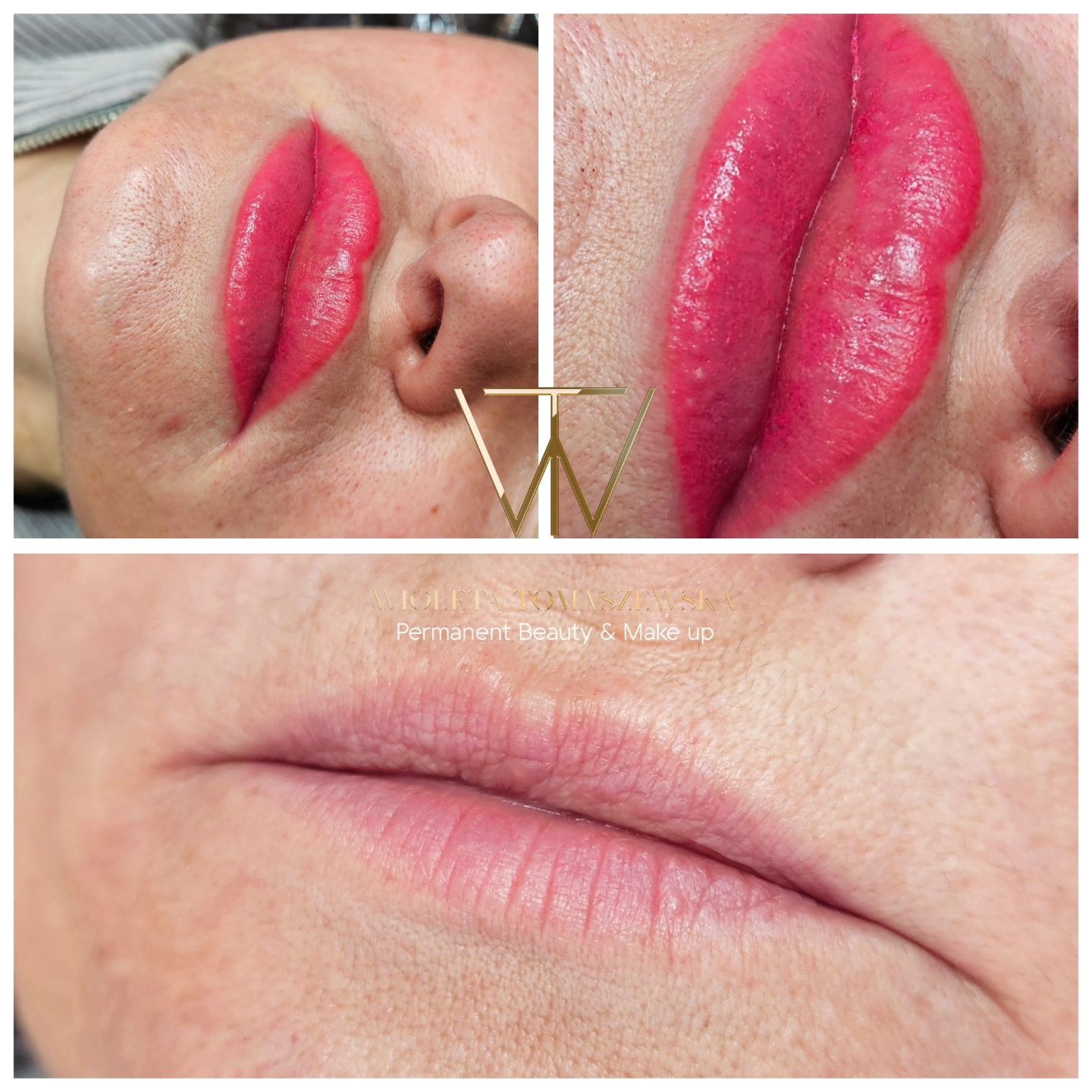 Brwi permanentne maszynowe. Ombre. Microblading, Powder effect.