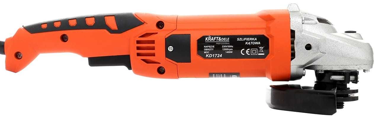 KRAFT&DELE Szlifierka Kątowa Kątówka 125mm Diax 230v 1400w M14 KD1724