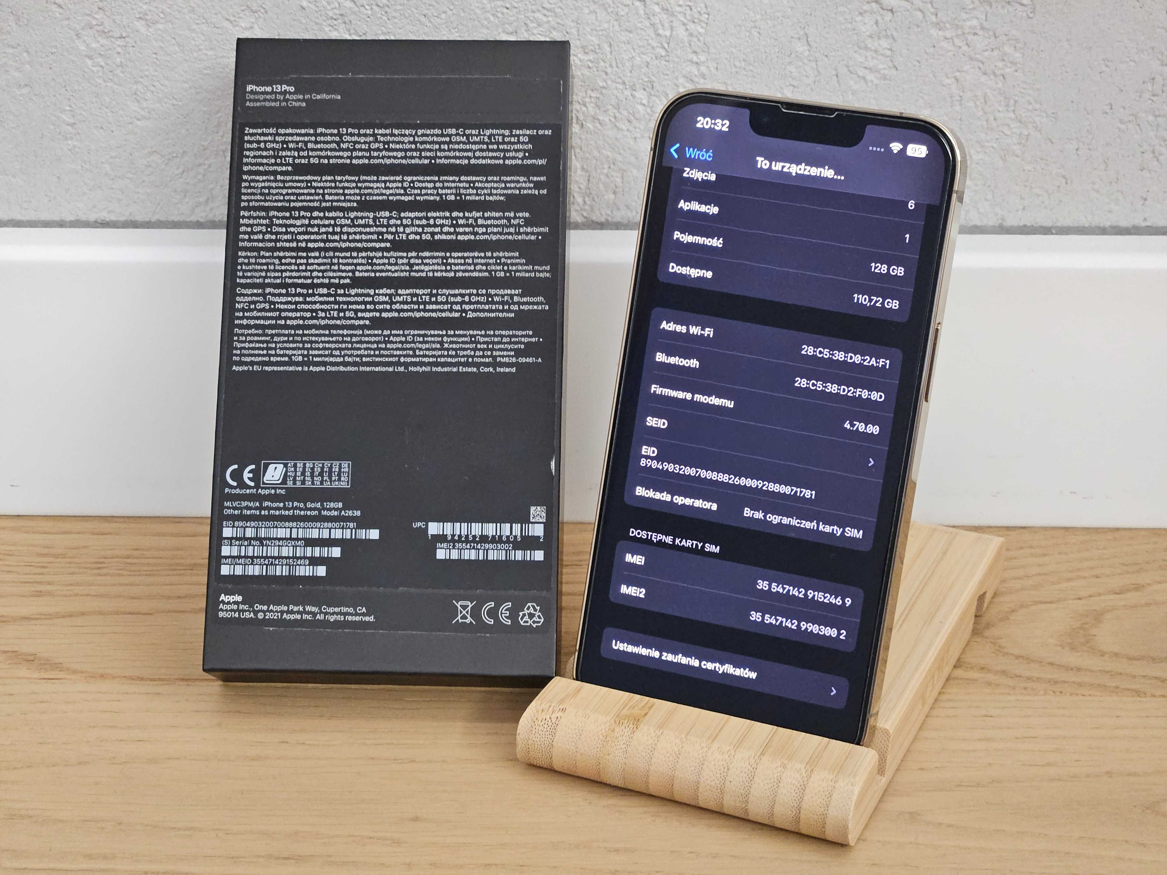 " iPhone 13 Pro 128 GB Gold – stan bardzo dobry + etui Spigen