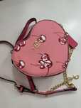 Coach cherry heart bag serduszko torebka na ramię różowa
