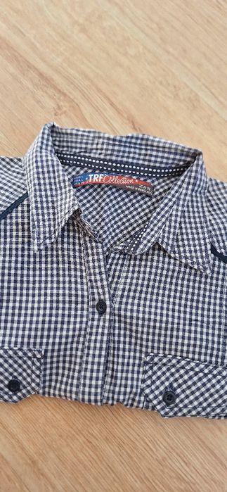 Koszula w kartkę Zara
